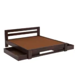 Elaris Sheesham Wood Bed with Hydraulic Storage in Honey Finish - Image 6
