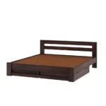 Elaris Sheesham Wood Bed with Hydraulic Storage in Honey Finish - Image 7