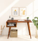 Eldora Sheesham Wood Computer Study Table in Matte Honey Finish
