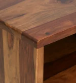 Eldora Sheesham Wood Computer Study Table in Matte Honey Finish - Image 9