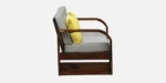 Eldoria Premium Wooden 2 Seater Sofa With Cushions - Image 8