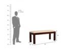 Elegant 6 Seater Dining Table Set Made from Solid Sheesham Wood Natural Finish - Image 4