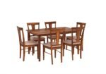 Elegant Sheesham Wood 6 Seater Dining Table Set with Natural Wood Finish for Family Dining - Image 6