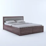 Elmwood Solid Sheesham Wood Bed with Hydraulic Storage - Image 5