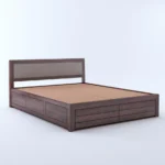 Elmwood Solid Sheesham Wood Bed with Hydraulic Storage - Image 6