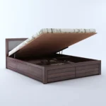 Elmwood Solid Sheesham Wood Bed with Hydraulic Storage - Image 7