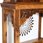 Elora Solid Sheesham Wood Temple with Beautiful Decorative Pattern - Image 6