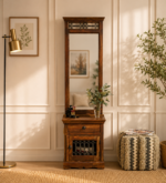 Elvora Sheesham Wood Dresser in Warm Walnut Finish