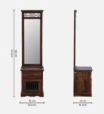 Elvora Sheesham Wood Dresser in Warm Walnut Finish - Image 3