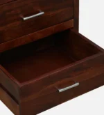 Elvora Sheesham Wood Dresser with Cabinet in Honey Oak Finish - Image 9