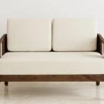 Everest Sheesham Wood 2 Seater Sofa in Natural Teak Finish