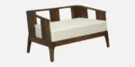 Everest Sheesham Wood 2 Seater Sofa in Natural Teak Finish - Image 4