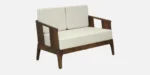 Everest Sheesham Wood 2 Seater Sofa in Natural Teak Finish - Image 5