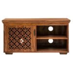 Evermont Sheesham Wood Television Unit With Drawer Storage - Image 5