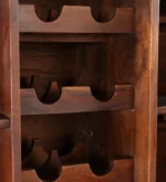 Fairhaven Sheesham Wood Bar Cabinet in Scratch Resistant Rustic Teak Finish - Image 2