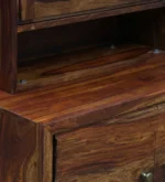Farley Sheesham Wood Dresser with Mirror in Walnut Finish - Image 11