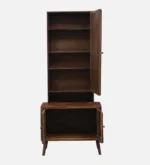 Farley Sheesham Wood Dresser with Mirror in Walnut Finish - Image 6
