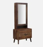 Farley Sheesham Wood Dresser with Mirror in Walnut Finish - Image 5