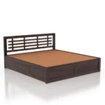 Fenwick Sheesham Wood Bed with Side Drawers & Storage - Image 5