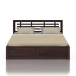 Fenwick Sheesham Wood Bed with Side Drawers & Storage - Image 6