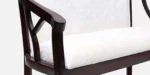 Florence Sheesham Wood 2 Seater Sofa in Chestnut Finish - Image 6