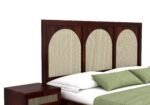Florence Sheesham Wood Bed Without Storage in Premium Walnut Finish - Image 4