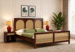 Florence Sheesham Wood Bed Without Storage in Premium Walnut Finish