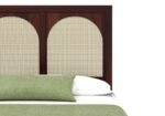 Florence Sheesham Wood Bed Without Storage in Premium Walnut Finish - Image 5