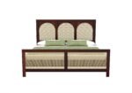 Florence Sheesham Wood Bed Without Storage in Premium Walnut Finish - Image 3