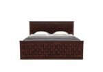 Florence Sheesham Wood Bed with Hydraulic Storage in Premium Walnut Finish - Image 3
