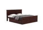 Florence Sheesham Wood Bed with Hydraulic Storage in Premium Walnut Finish - Image 4