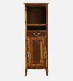 Foxwood Sheesham Wood Bar Cabinet in Scratch Resistant Dark Walnut Finish - Image 4