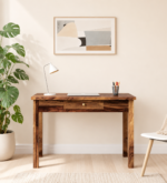 Fremont Sheesham Wood Study Desk with Open Shelves in Provincial Teak Finish