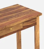 Fremont Sheesham Wood Study Desk with Open Shelves in Provincial Teak Finish - Image 8