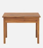 Fremont Sheesham Wood Study Desk with Open Shelves in Provincial Teak Finish - Image 5