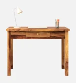 Fremont Sheesham Wood Study Desk with Open Shelves in Provincial Teak Finish - Image 7