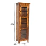 Gavin Sheesham Wood Cabinet in Provincial Teak Finish - Image 3