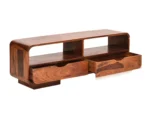 Glenhaven Sheesham Wood Media Unit With Functional Storage Space - Image 3
