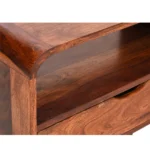 Glenhaven Sheesham Wood Media Unit With Functional Storage Space - Image 5