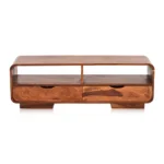 Glenhaven Sheesham Wood Media Unit With Functional Storage Space - Image 6