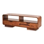 Glenhaven Sheesham Wood Media Unit With Functional Storage Space - Image 7