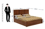 Granton Solid Wood Storage Bed with Headboard - Image 4