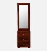 Grayson Sheesham Wood Dresser with Storage in Teak Finish - Image 4