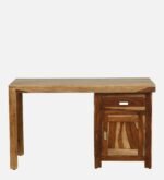 Grayson Sheesham Wood Study Table with Keyboard Tray in Classic Walnut Finish - Image 4