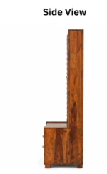 Halden Sheesham Wood Dresser in Natural Teak Finish - Image 6
