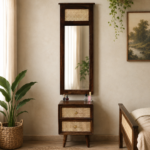Halden Sheesham Wood Dresser with Drawer in Provincial Teak Finish