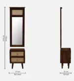 Halden Sheesham Wood Dresser with Drawer in Provincial Teak Finish - Image 4