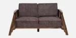 Hamilton Sheesham Wood 2 Seater Sofa in Scratch Resistant Walnut Finish - Image 5