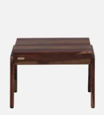 Hamilton Sheesham Wood Coffee Table Set in Antique Honey Finish With 2 Chairs - Image 2
