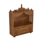 Wood Temple Traditional Hand Carved Sheesham – Modern Home Mandir for Daily Pooja & Décor - Image 4